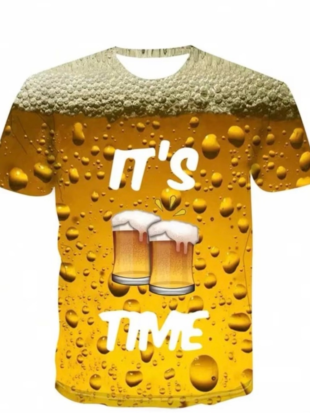Mens It's Time Beer Graphic Tee - small
